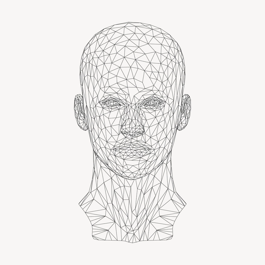 AI technology wireframe illustration representing generative engine optimization for Dubai businesses